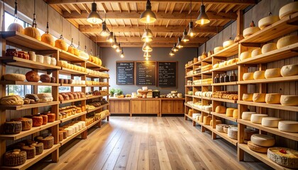 Obraz premium Wooden Interior Of Cozy Shop