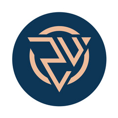 Creative simple Initial Monogram ZU Logo Designs.