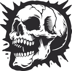 Fototapeta premium skull vector illustration