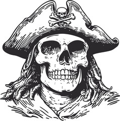 Obraz premium skull vector illustration