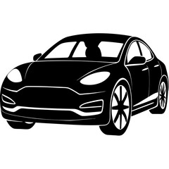 Obraz premium black sports car