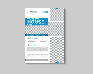 Home sale flyer template design vector illustration