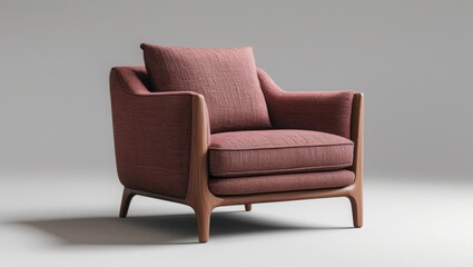 Modern Upholstered Armchair Elegant Design for Living Room