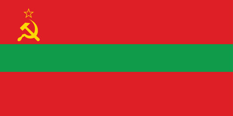 National flag of Transnistria vector