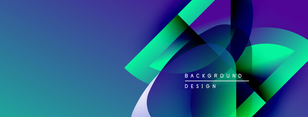 Abstract fluid shapes, vibrant colors blend. Modern design elements create dynamic background. Text reads background design.
