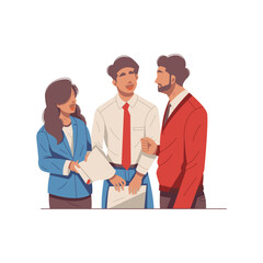 people discussion together for business illustration