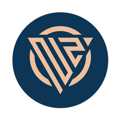 Creative simple Initial Monogram NZ Logo Designs.