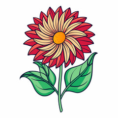Blanket Flower Bloom Flower Botanical Drawing Line Art Vector Illustration