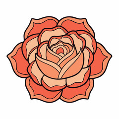 Desert Rose Bloom Flower Botanical Drawing Line Art Vector Illustration