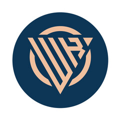 Creative simple Initial Monogram WK Logo Designs.