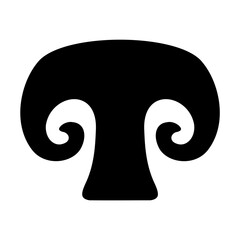 button mushroom icon	