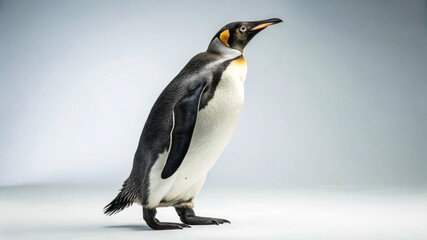 Fototapeta premium Emperor Penguin on studio background