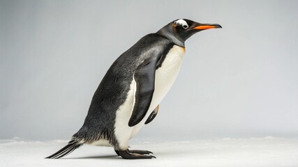 Obraz premium Emperor Penguin on studio background