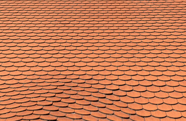 Terracotta Roof Tiles Unique Patterns Textures Detail Outdoor