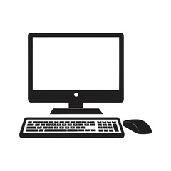 desktop computer vector art