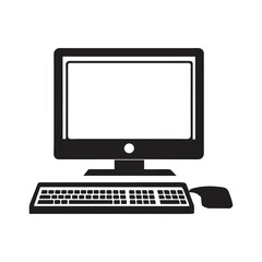 desktop computer vector art