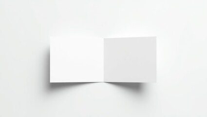 Blank square brochure mockup.
