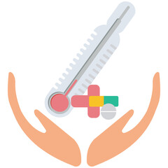 vector illustration of a medical flat icon