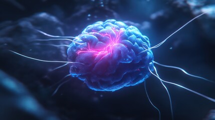 Fototapeta premium Abstract cell, vibrant colors