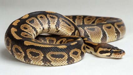 Obraz premium Enchi Ball Python on studio background