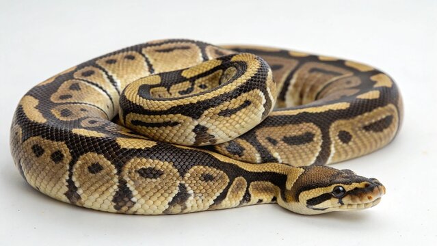 Enchi Ball Python on studio background