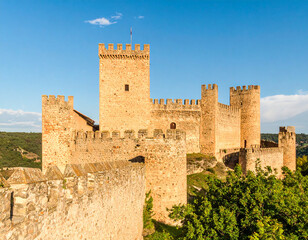 Medieval Castle with Tower and Stone Walls