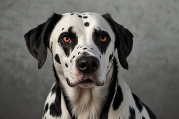 Dalmatian Fur Close-up with Circular Spots
