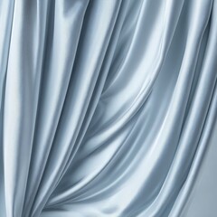 Fototapeta premium Light gray blue white silk satin. Curtain. Color gradient. Luxury elegant abstract background. Pastel soft dusty matte shimmer. Fold. Drapery. Fabric, cloth texture. Design.