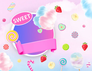background image candy advert