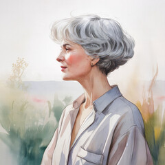 women's haircut