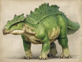 Fototapeta premium Artistic depiction of the prehistoric Dicraeosaurus dinosaur