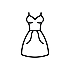 Swimsuit line art vector 
