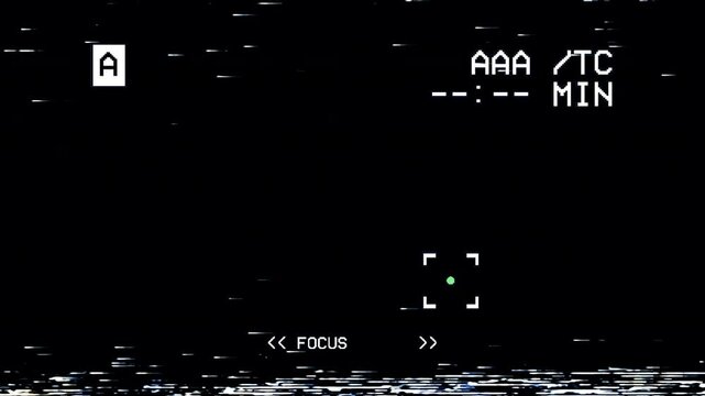 Bad MiniDV VHS Videotape Focus Tracking Error Seamless 4K Video Background Overlay Effect Loop