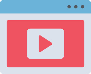 Video Tutorial Flat Icon