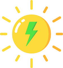 Solar Power Flat Icon