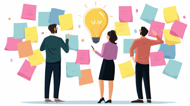 Team Brainstorming Innovative Ideas  Creative Solutions