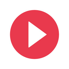 再生ボタンのベクターイラスト：動画・メディアアイコン - Play Button Vector Illustration: Video and Media Icon