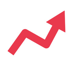 ギザギザ矢印のベクターイラスト：上昇・進捗 - Zigzag Arrow Vector Illustration: Upward Trend and Progress