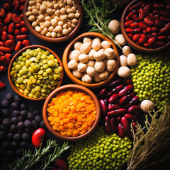 spices and herbs on a white background