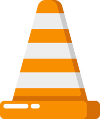 Traffic Cone Flat Icon