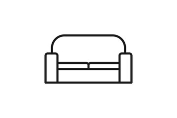 duo sofa chair icon line