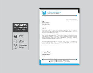 A unique Letter Head design, colorful letter head  design vector and unique Letter Head Mockup.