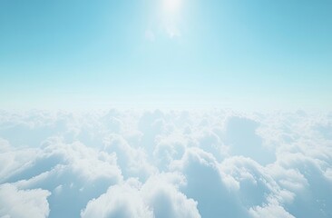 High Above Clouds, Sunny Day