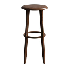 4K 3D render of Stool Bar Chair on Transparent Background