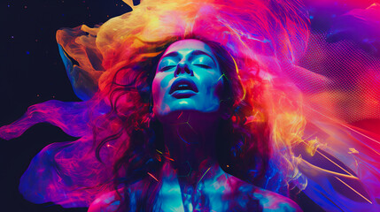 Glowing Grace.  Fantasy Lights and Dance. Radiant Rhythms