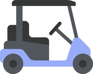 Golf Cart Flat Icon