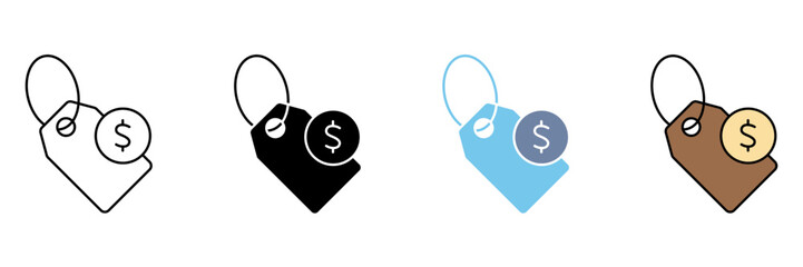 EXPENSIVE concept line icon. Simple element illustration.