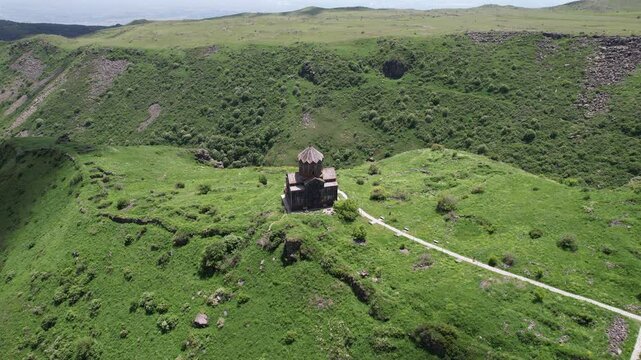 Amberd is a 7th-century Armenian fortress and church located on Mount Aragats. The Vahramashen Church, built in 1026, stands within its walls, overlooking stunning mountain vistas.