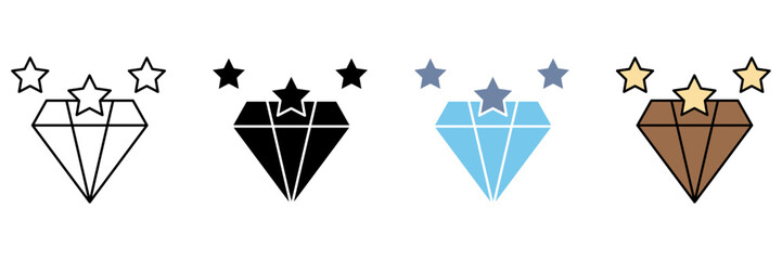 LUXURIOUS concept line icon. Simple element illustration.