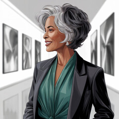 women's haircut
